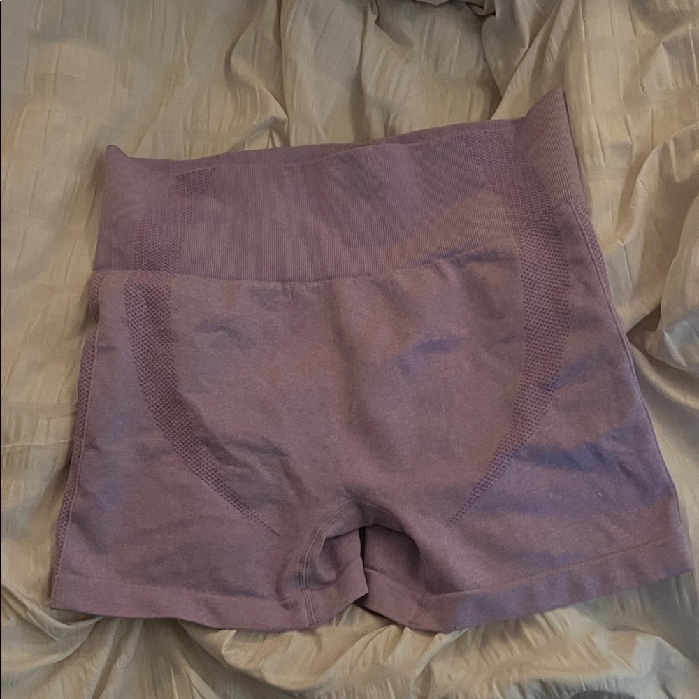 Purple Seamless Gym Shorts